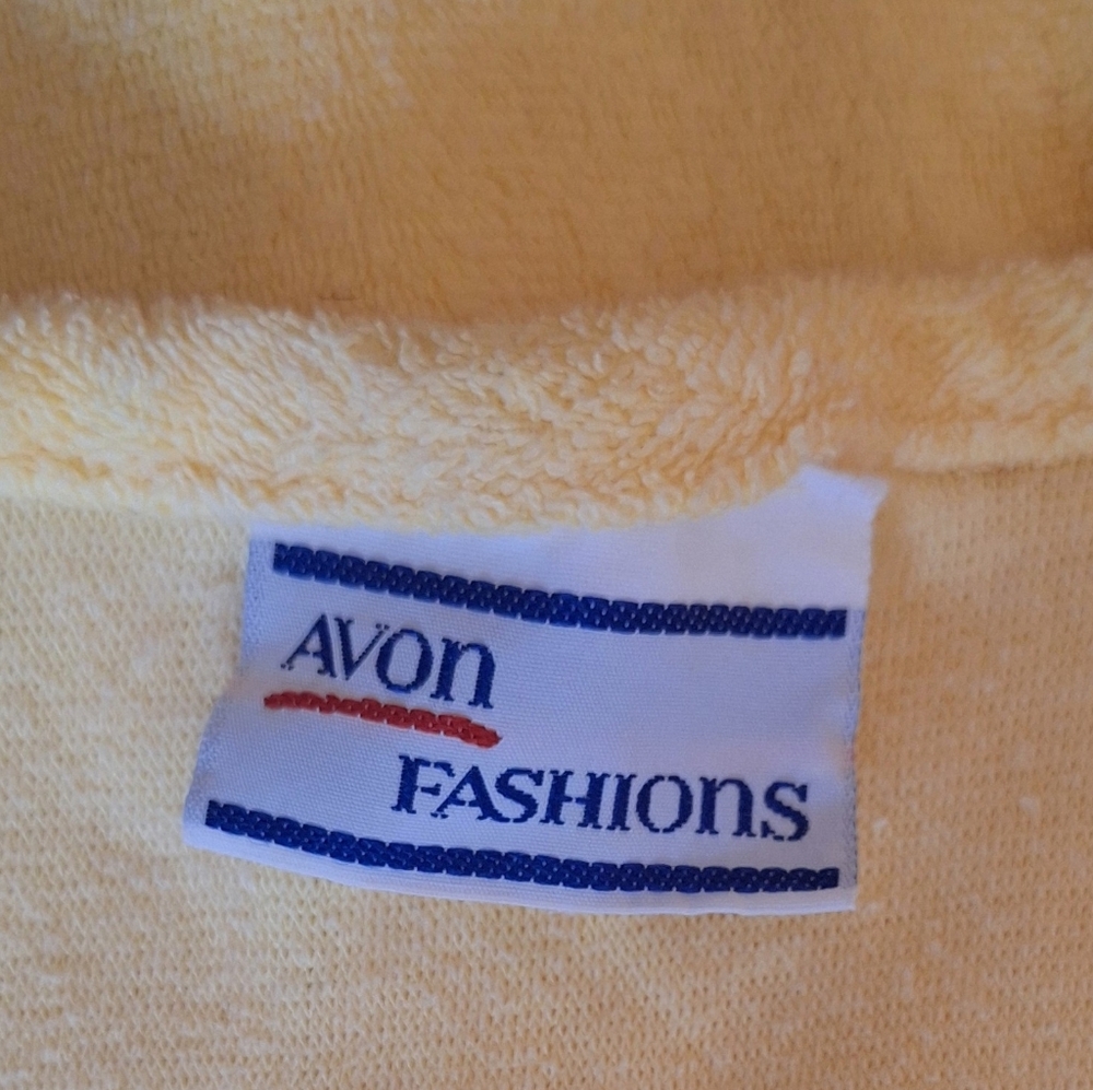 Avon Vintage Buttercup Terrycloth Swim Cover-Up LG *C4 - Picture 2 of 5